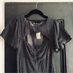 Zara black Polka Dot dress